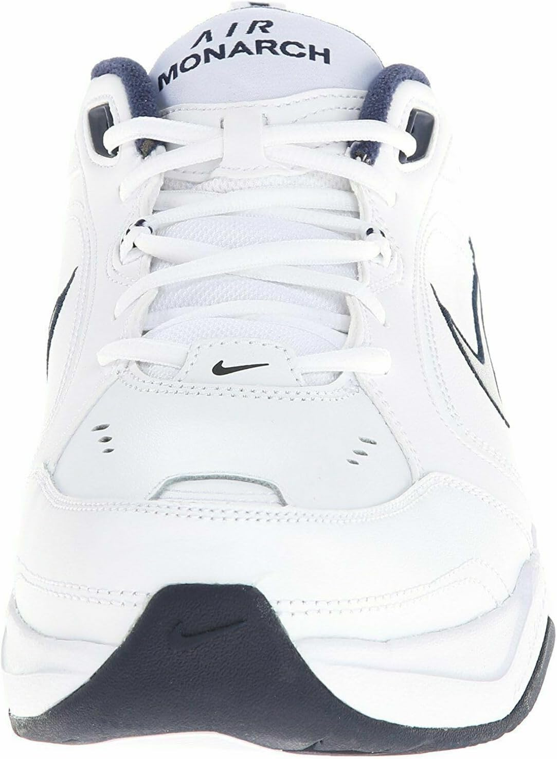 Men'S Air Monarch IV Walking Shoes, White/Metallic Silver/Navy, Size 8